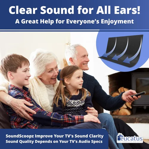 Vista 7 de EUCATUS BEST PRODUCTS & GIFTS Conjunto de Amplificador Pasivo para Altavoz de TV: Redirige el Sonido de Cine en Casa Hacia Ti, No Hacia el Piso.