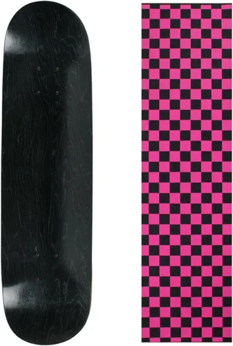 Vista 4 de Skateboard Deck Pro 7-Ply Arce canadiense TINTADO NEGRO con Griptape