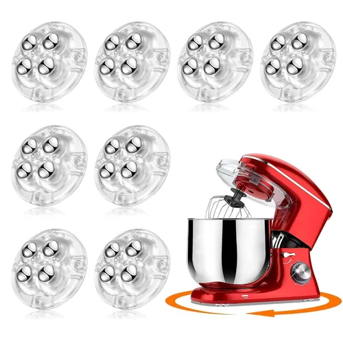 Vista 22 de TRVL FIELDER Ruedas giratorias autoadhesivas – Rueda universal giratoria de 360°, rodamiento de transferencia de bolas mini para pequeños