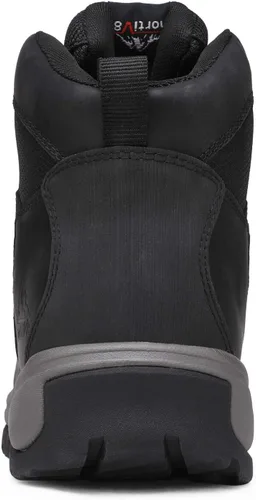 Vista 6 de NORTIV 8 Botas de senderismo impermeables para hombre, botas de senderismo de cuero medio tobillo