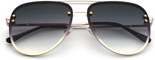 Vista 6 de Premium Rimless Oversized Aviator Sunglasses for Women, Polarized PC Lens UV Protection Womens Shade VF2203