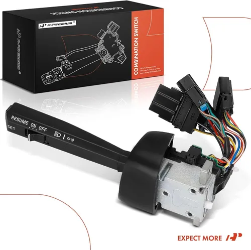 Vista 9 de A-Premium [Generación 2] Interruptor de señal de giro, palanca de interruptor de control de crucero Compatible con Volvo VAH 2011-2015, VHD