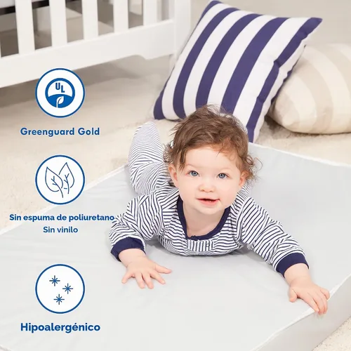 Vista 6 de DaVinci Complete Slumber MINI - Colchón para cuna, soporte firme, ligero, impermeable, certificado Greenguard Gold