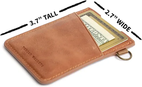 Vista 2 de Thread Wallets - Cartera delgada de diseño minimalista con tarjetero vertical.