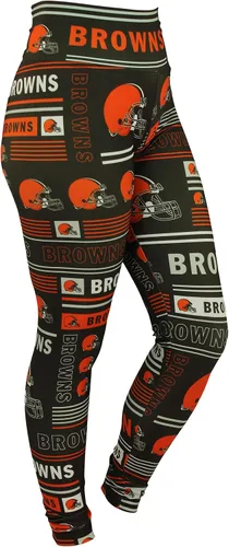 Vista 140 de Zubaz NFL Mallas para mujer de longitud completa de cintura alta básica 1.0