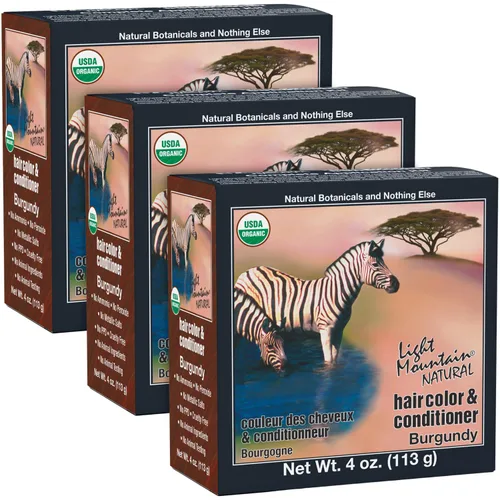 Vista 9 de Light Mountain Tinte y acondicionador para el cabello de henna, tinte negro para hombres y mujeres, polvo orgánico de hoja de henna y botánicos, sin