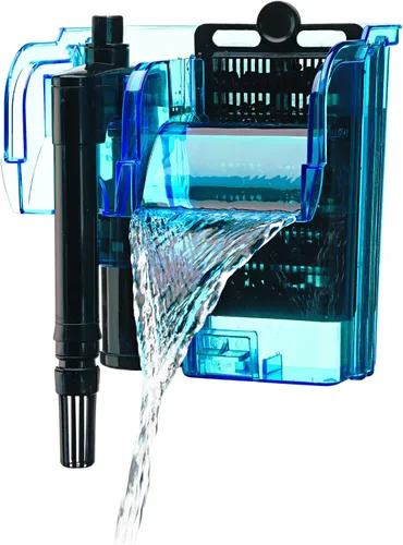 Vista 21 de Penn-Plax Filtro de alimentación Cascade 20 – Mini filtro colgante con filtración cuádruple – Ideal para instalaciones de agua dulce y salada