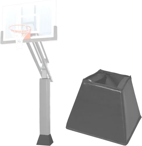Vista 22 de Katop Almohadilla cuadrada para bastón de baloncesto, acolchado de poste protector resistente para poste de 5 x 5 pulgadas, poste y base de 6 x 6
