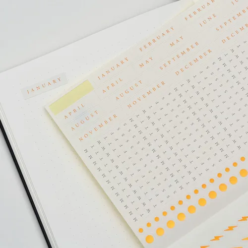 Vista 27 de LEUCHTTURM1917 The Official Bullet Journal Edition 2 - Cuaderno construido para BuJo, tamaño mediano A5 204 páginas de papel de 4.23 oz/m², con guía