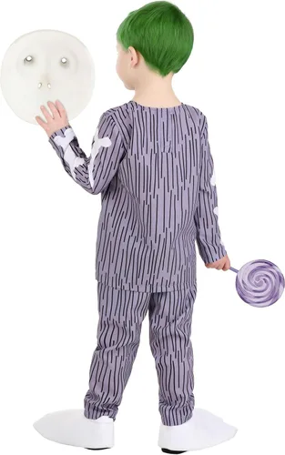 Vista 6 de ¡Únete a la banda de secuaces de Oogie Boogie! Disfraz de barril para niños pequeños de Nightmare Before Christmas