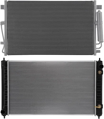 Vista 5 de SCITOO Radiador 2988, 1 condensador 4128, 1 compatible con Nissan 2013-2018 para Nissan para Altima 2.5L 2011-2018 para Nissan para Altima 3.5L