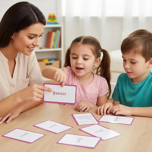 Vista 7 de BAZIC - Tarjeta flash preescolar del alfabeto, 36 por paquete build early skills through quick, colorful, repeatable practice