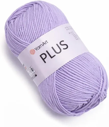 Vista 2 de YarnArt Jeans Plus - Hilo de mezcla de algodón suave, 100g (3.5 onzas), 160m (174 yardas), 55% algodón, 45% acrílico, grosor medio #4, ideal