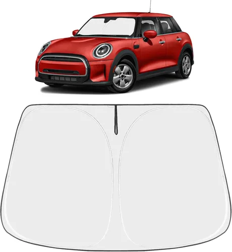 Vista 295 de Proadsy Parasol para parabrisas Rivian R1S 2022-2025 2026 de 4 capas plegable, protector de parasol frontal que bloquea los rayos UV, mantiene