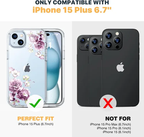 Vista 887 de DIACLARA - Funda transparente compatible con iPhone XR 6.1 pulgadas 2018