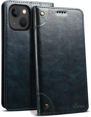 Vista 11 de SINIANL Funda tipo cartera compatible con iPhone 14 Plus, con función atril magnético, tarjetero de crédito para iPhone 14 Plus de 6.7 pulgadas