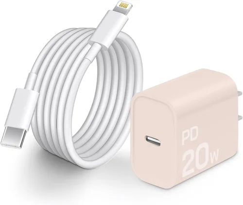 Vista 3 de Cargador Rápido para iPhone, 20W USB C con Cable de 1.8m Compatible con IP 14/14 Pro/14 Plus/14 Pro Max/13/13 Mini/13 Pro/13 Pro Max/12/11/X y Más