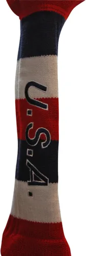 Vista 2 de USA Majek Golf Driver #1 Bandera de Estados Unidos Patriota Pom Pom Knit Edición Limitada Vintage Classic USA Stars US Rojo Blanco Azul Retro