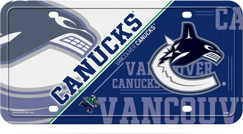 Vista 26 de Rico Industries NHL Hockey Split Metal Auto Tag 6" x 12" - Great for Truck/Car/SUV