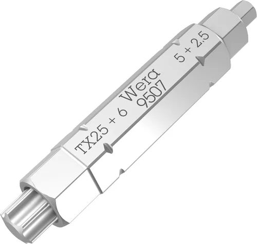 Vista 2 de Wera - 05073202001-broca 4 en 1, 9507 SB 4 en 1 Bit 2, 2.5; 5; 6 x TX 0.984 x 1.457 in