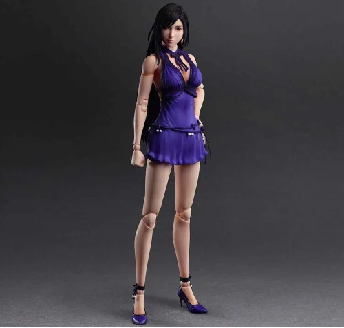 Vista 4 de Figura de acción de Final Fantasy VII Remake: Tifa Lockhart (Dress Ver.) Play Arts Kai