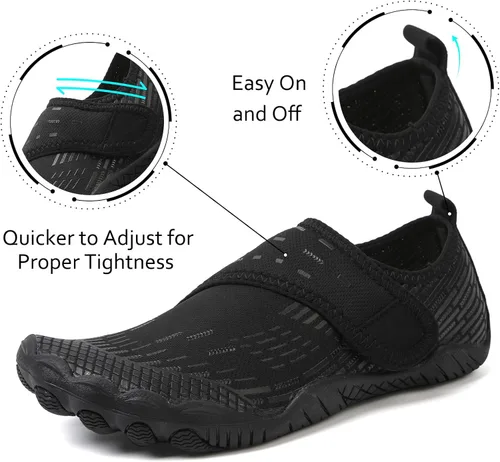 Vista 2 de Zapatos de agua para hombre y mujer, secado rápido, para natación, playa, piscina, calcetines de yoga para senderismo, caminar, buceo, surf