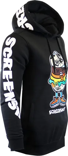 Vista 8 de Screenshot - Sudadera con capucha de forro polar para hombre, estilo urbano H11052-H.gris
