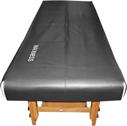 Vista 5 de Waxness - Funda de cama ajustable para mesa de encerado, 31 x 70 pulgadas, color gris