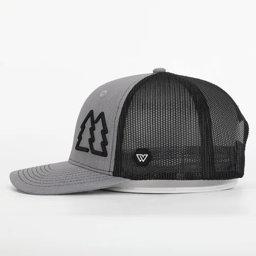 Vista 4 de WUE Simple Pine Trees - Gorros de camionero para hombre, ajustable, con cierre de malla, ideal para exteriores