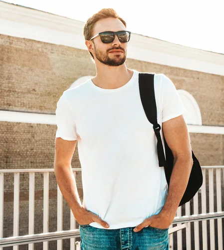 Vista 6 de Gildan Men's Heavy Cotton Short Sleeve T-Shirt, Style G500, Multipack of 124610, Make Your Own Customized Set!