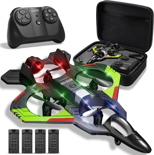 Vista 10 de 4DRC RC Planes Aviones de control remoto para niños y adultos, negro, 2