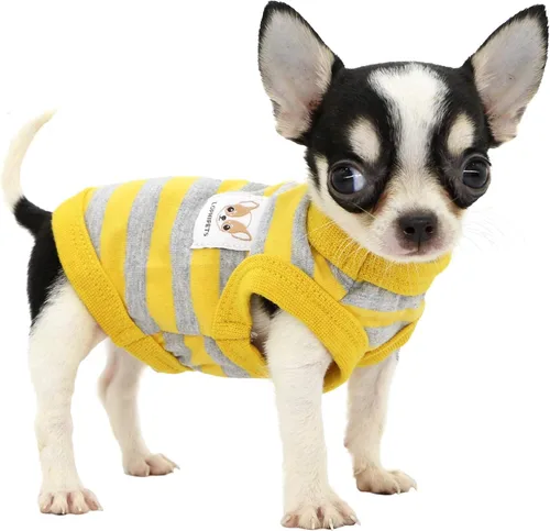 Vista 8 de Lophipets camisas para perros pequeños 100% algodón a rayas para cachorros perros Chihuahua