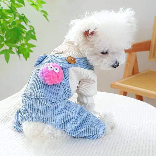 Vista 44 de Ropa de invierno para perros, overoles elegantes para mascotas para perros pequeños y medianos, lindo mono para cachorros, ropa clásica para perros