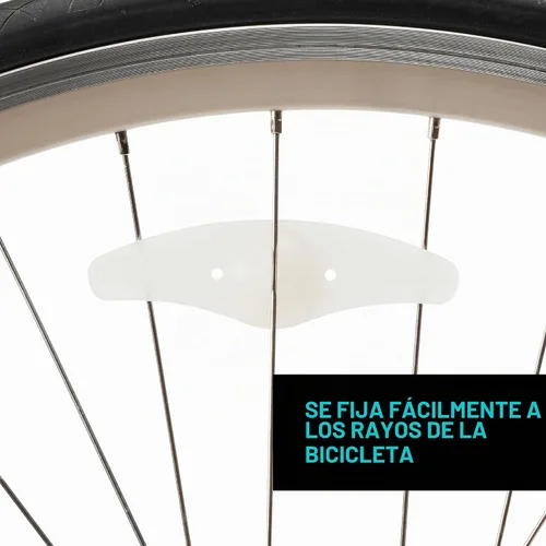 Vista 3 de Nite IZE SpokeLit - Luz de rueda para bicicleta para visibilidad y seguridad, luces LED para ruedas de bicicleta, luz de rueda de bicicleta, batería
