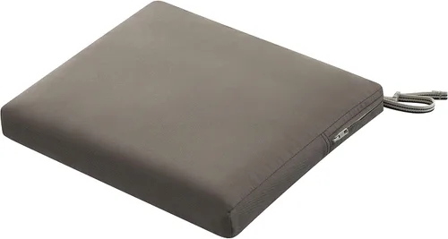 Vista 47 de Classic Accessories Ravenna - Cojín rectangular para asiento de patio, Gris topo oscuro