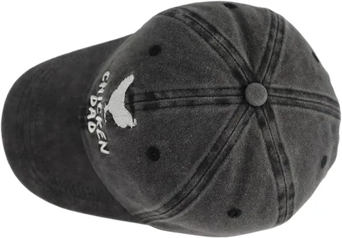 Vista 3 de Kpainath Sombrero de papá de pollo, divertido gorro de béisbol bordado de algodón lavado ajustable
