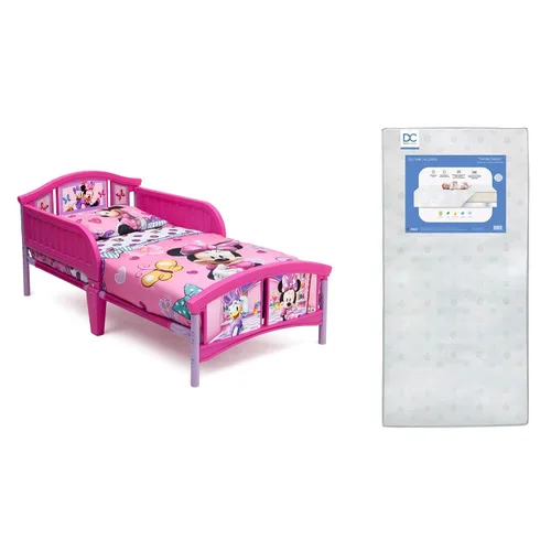 Vista 6 de Delta Children Cama de plástico para niños pequeños, Minnie Mouse de Disney