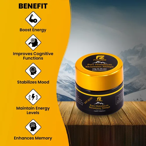 Vista 4 de Shilajit puro del Himalaya, suplemento mineral traza para mujeres y hombres, resina Shilajit natural y auténtica en botella de vidrio ámbar, ácido