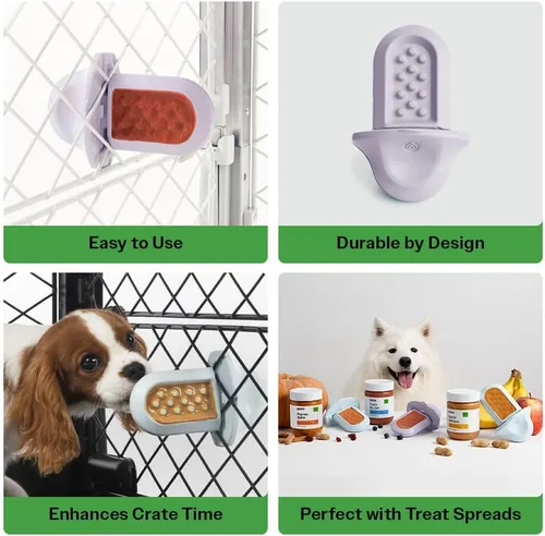 Vista 4 de Diggs Groov - Ayuda de entrenamiento en jaula para cachorros y perros nerviosos – Lámina para lamer calmante para entrenamiento en jaula