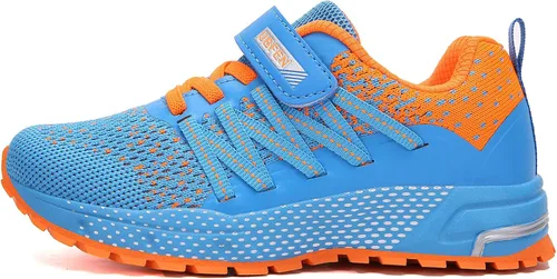Vista 4 de KUBUA - Zapatos deportivos para niños y niñas tenis para correr ligeros transpirables deportivos y atléticos