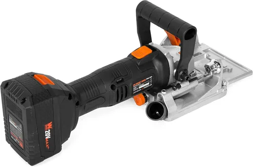 Vista 6 de WEN - Kit de unión de placas y galletas inalámbrico con batería de 20 V Max 4.0 Ah y cargador (20648)