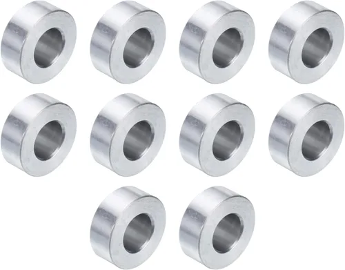 Vista 28 de uxcell 10 piezas de espaciador de aluminio con 1/2" de diámetro interno x 1" de diámetro exterior x 1" de longitud, con acabado liso, espaciador