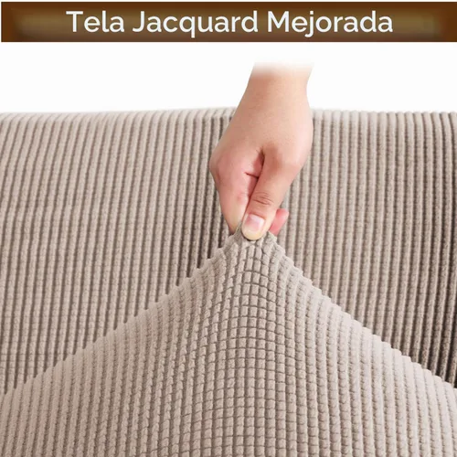 Vista 2 de Funda de sofá con cojín en T de alta calidad, juego de 4 piezas para sofás con cojines en T (se adapta a 72-90 pulgadas), protector de muebles suave