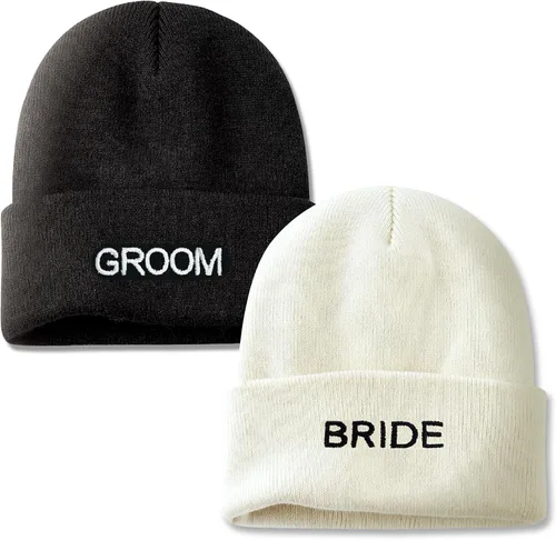 Vista 14 de Mr and Mrs Beanies, Wedding Gifts for Couples, His and Hers Engagement Gift, Honeymoon Travel Essentials