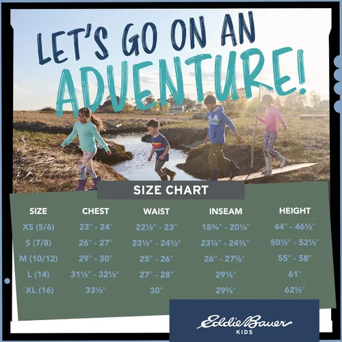 Vista 7 de Eddie Bauer Conjunto de ropa interior térmica para niños, 2 piezas, capa base de rendimiento, camiseta y leggings (3-16)