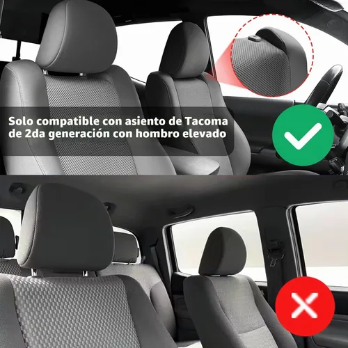 Vista 2 de Carlimeki - Fundas de asiento de cuero personalizadas para Tacoma Gen 2nd (2005-2015)