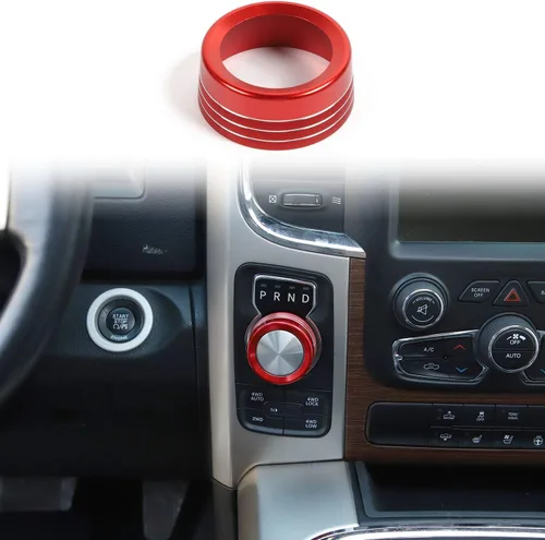 Vista 13 de Voodonala para Dodge RAM - Cubierta de perilla selectora de ajuste de interruptor de faro delantero de aluminio para Dodge RAM 2010-2017, accesorios
