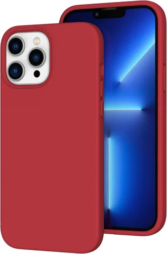 Vista 111 de Funda de silicona líquida compatible con iPhone 12 Pro Max 6.7 pulgadas, funda de gel de protección completa con forro de microfibra, funda