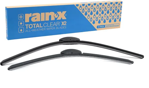 Vista 9 de Rain-X 810337 Total Clear Beam - Limpiaparabrisas de 20 pulgadas (x2) para todo tipo de clima, con escobilla de goma para limpieza suave