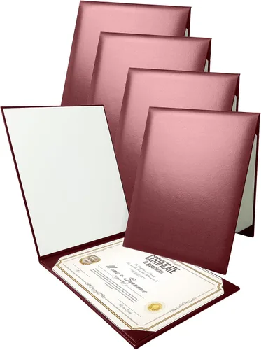 Vista 25 de Gradplaza Cubierta de diploma personalizada para graduación, documentos, soporte de diploma de certificado de cuero sintético liso